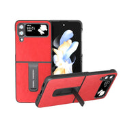Custodia retro effetto litchi per Samsung Galaxy Z Flip4