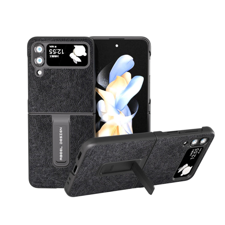 Custodia retro effetto litchi per Samsung Galaxy Z Flip4