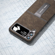 Custodia PU con texture Litchi per Samsung Galaxy Z Flip4