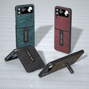 Custodia PU con texture Litchi per Samsung Galaxy Z Flip4