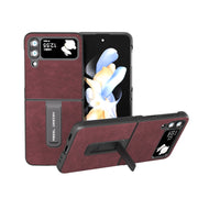 Custodia PU con texture Litchi per Samsung Galaxy Z Flip4