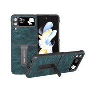 Custodia PU con texture Litchi per Samsung Galaxy Z Flip4