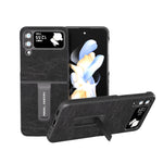 Custodia PU con texture Litchi per Samsung Galaxy Z Flip4