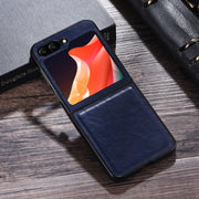 Custodia antiurto in pelle per Samsung Galaxy Z Flip5
