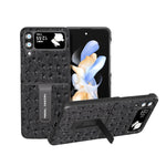 Custodia in vera pelle con trama di struzzo per Samsung Galaxy Z