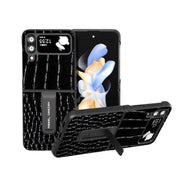 Custodia in pelle con motivo coccodrillo per Samsung Galaxy Z Fli