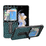 Custodia in pelle motivo coccodrillo per Samsung Galaxy Z Flip4