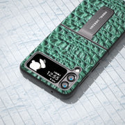 Custodia in vera pelle per Samsung Galaxy Z Flip4