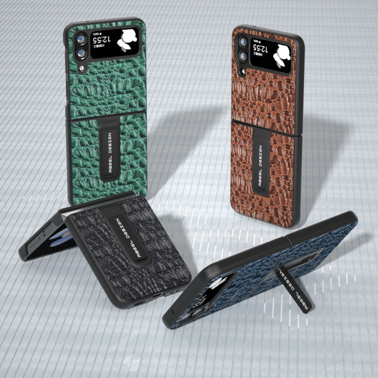 Custodia in vera pelle per Samsung Galaxy Z Flip4