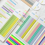 Striscia trasparente Colore fluorescente Impermeabile Sticky Note Long Strip Index Sticker