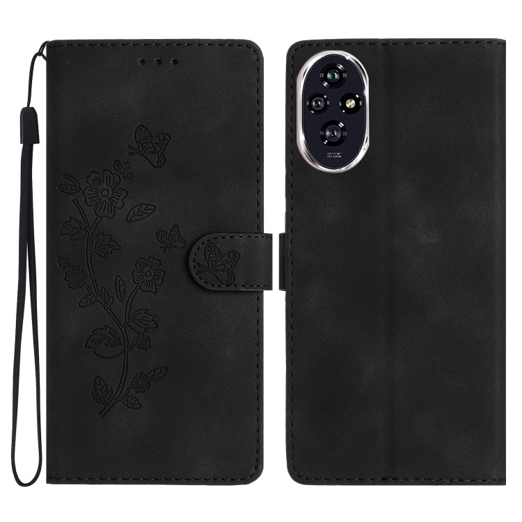 Custodia per telefono in pelle con motivo a farfalla in rilievo, For Honor X5b Plus, For Honor X5b, For Honor 200, For Honor 200 Pro
