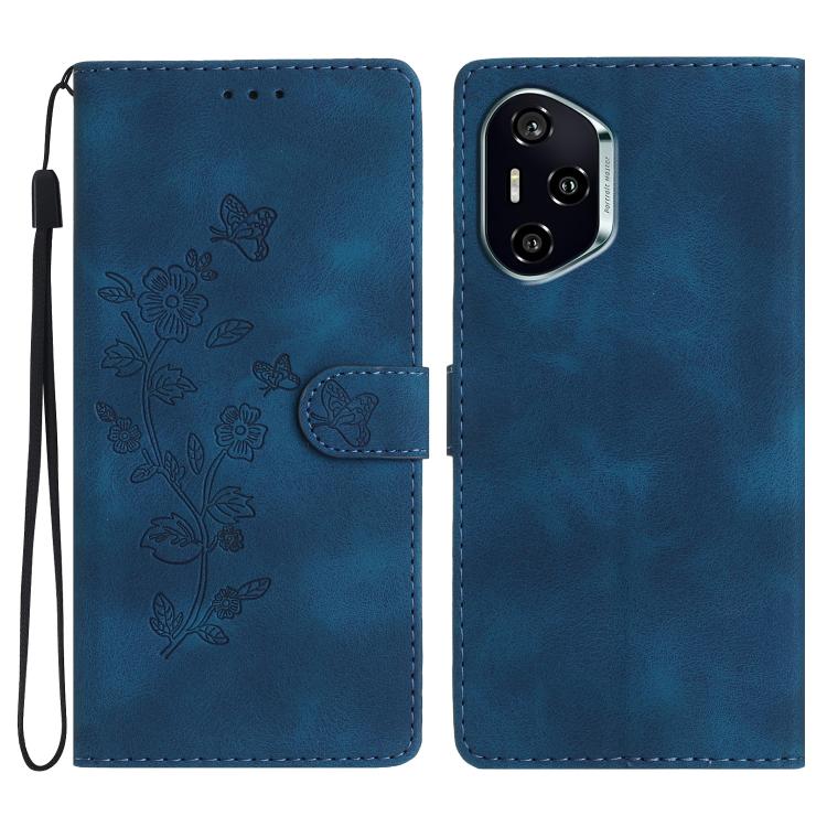 Custodia per telefono in pelle con motivo a farfalla in rilievo, For Honor 400 Global 156.5mm, For Honor X9c, For Honor Magic7 Pro, For Honor Magic7