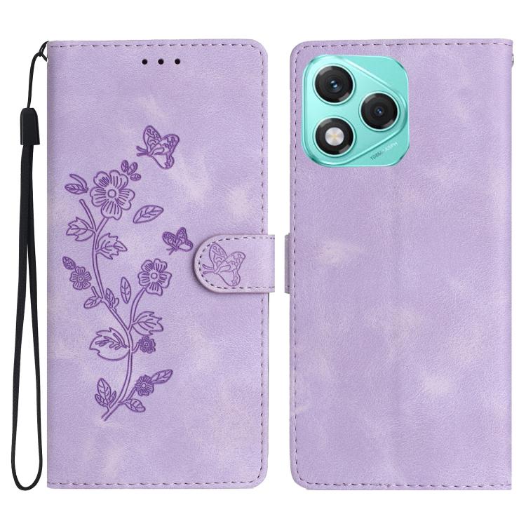 Custodia per telefono in pelle con motivo a farfalla in rilievo, For Honor 400 Smart 5G, For Honor X6c 4G, For Honor 400 Pro Global 160.8mm, For Honor 400 Lite Global