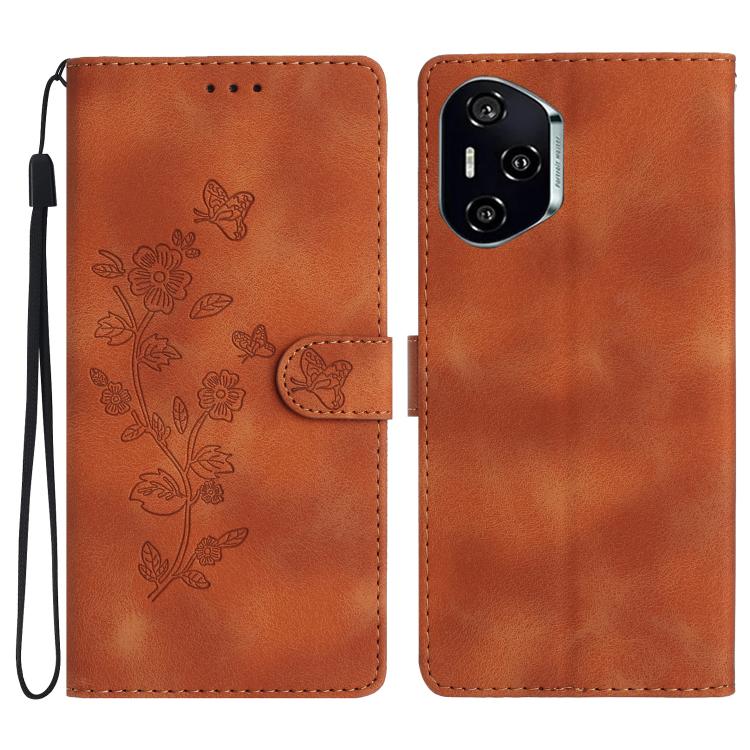Custodia per telefono in pelle con motivo a farfalla in rilievo, For Honor 400 Smart 5G, For Honor X6c 4G, For Honor 400 Pro Global 160.8mm, For Honor 400 Lite Global