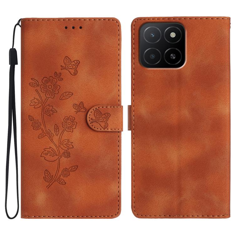 Custodia per telefono in pelle con motivo a farfalla in rilievo, For Honor X5b Plus, For Honor X5b, For Honor 200, For Honor 200 Pro
