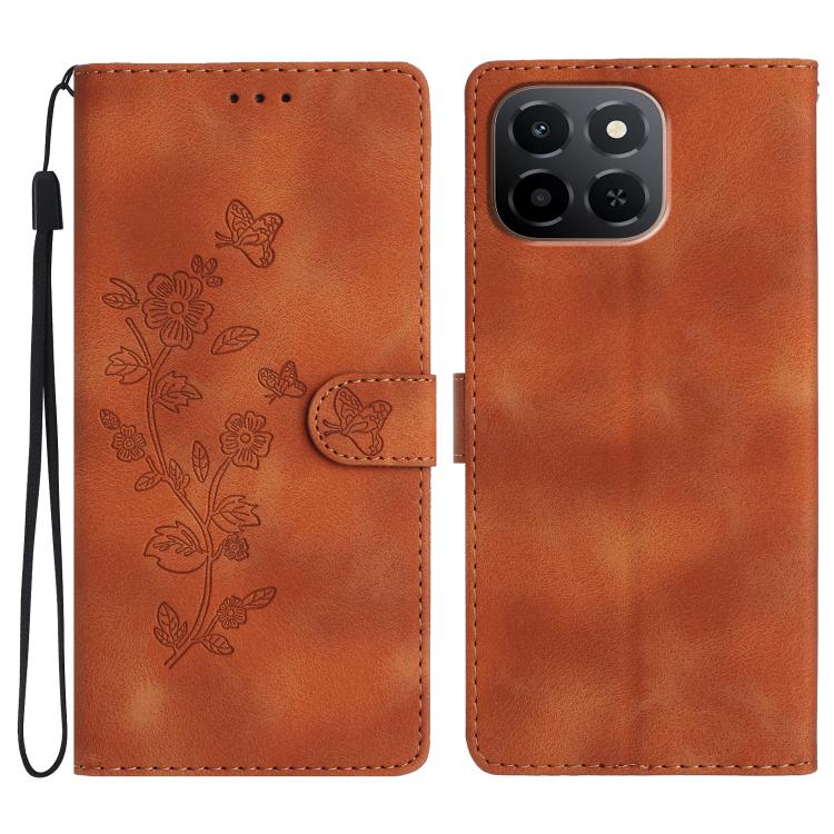 Custodia per telefono in pelle con motivo a farfalla in rilievo, For Honor 400 Smart 5G, For Honor X6c 4G, For Honor 400 Pro Global 160.8mm, For Honor 400 Lite Global