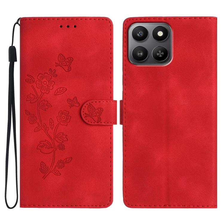 Custodia per telefono in pelle con motivo a farfalla in rilievo, For Honor 400 Smart 5G, For Honor X6c 4G, For Honor 400 Pro Global 160.8mm, For Honor 400 Lite Global