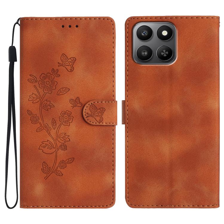 Custodia per telefono in pelle con motivo a farfalla in rilievo, For Honor 400 Smart 5G, For Honor X6c 4G, For Honor 400 Pro Global 160.8mm, For Honor 400 Lite Global