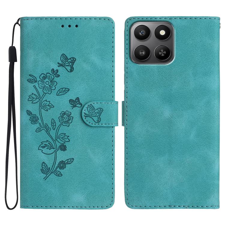 Custodia per telefono in pelle con motivo a farfalla in rilievo, For Honor 400 Smart 5G, For Honor X6c 4G, For Honor 400 Pro Global 160.8mm, For Honor 400 Lite Global