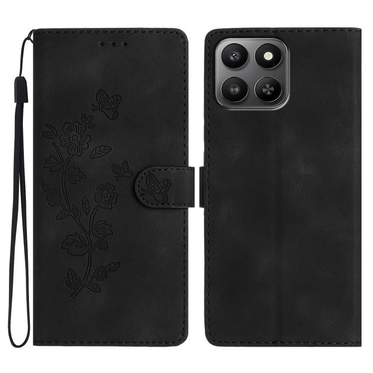 Custodia per telefono in pelle con motivo a farfalla in rilievo, For Honor 400 Smart 5G, For Honor X6c 4G, For Honor 400 Pro Global 160.8mm, For Honor 400 Lite Global