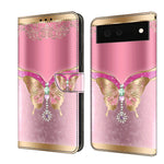 Custodia per telefono in pelle protettiva antiurto Crystal 3D, For Google Pixel 6