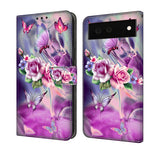 Custodia per telefono in pelle protettiva antiurto Crystal 3D, For Google Pixel 6