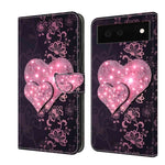 Custodia per telefono in pelle protettiva antiurto Crystal 3D, For Google Pixel 6