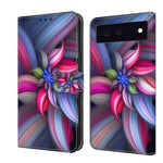 Custodia per telefono in pelle protettiva antiurto Crystal 3D, For Google Pixel 6