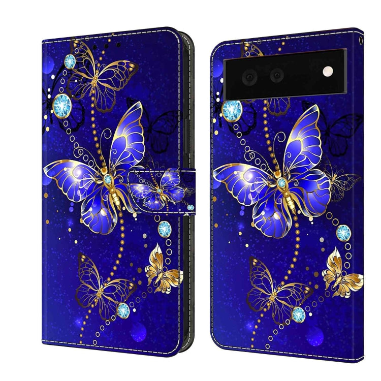 Custodia per telefono in pelle protettiva antiurto Crystal 3D, For Google Pixel 6
