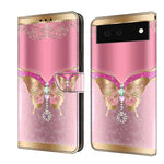 Custodia per telefono in pelle protettiva antiurto Crystal 3D, For Google Pixel 6a