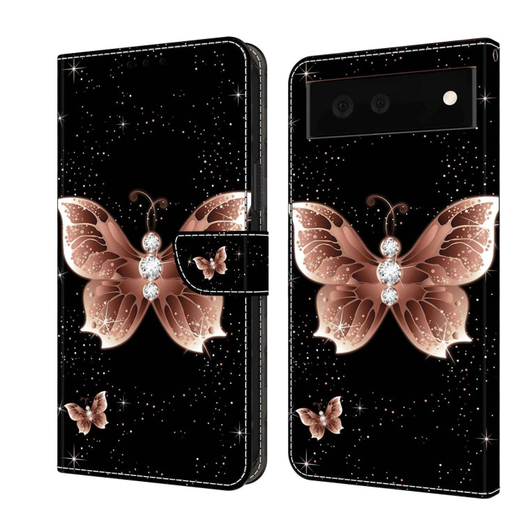 Custodia per telefono in pelle protettiva antiurto Crystal 3D, For Google Pixel 6a