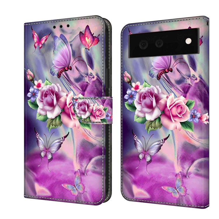 Custodia per telefono in pelle protettiva antiurto Crystal 3D, For Google Pixel 6a