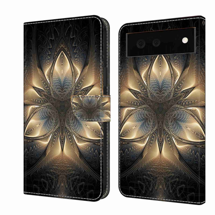 Custodia per telefono in pelle protettiva antiurto Crystal 3D, For Google Pixel 6a