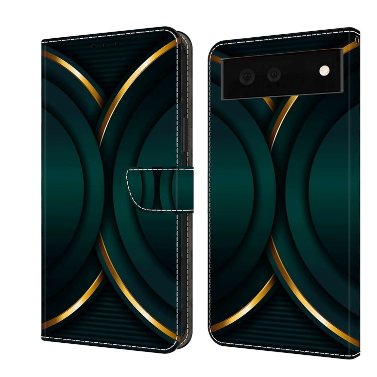 Custodia per telefono in pelle protettiva antiurto Crystal 3D, For Google Pixel 6a