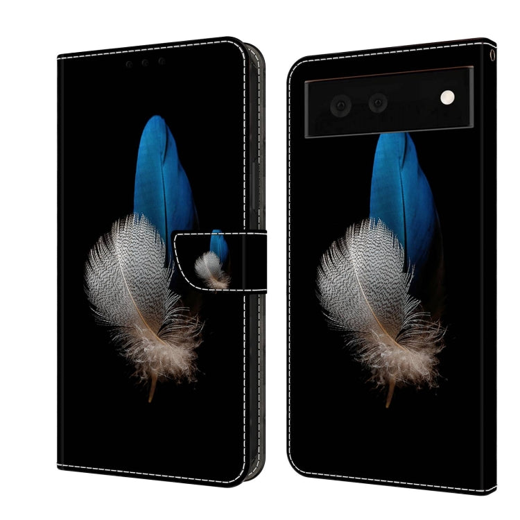 Custodia per telefono in pelle protettiva antiurto Crystal 3D, For Google Pixel 6a