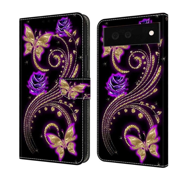 Custodia per telefono in pelle protettiva antiurto Crystal 3D, For Google Pixel 6a