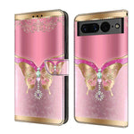 Custodia per telefono in pelle protettiva antiurto Crystal 3D, For Google Pixel 7