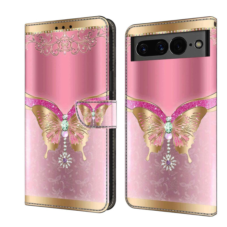 Custodia per telefono in pelle protettiva antiurto Crystal 3D, For Google Pixel 7