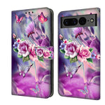 Custodia per telefono in pelle protettiva antiurto Crystal 3D, For Google Pixel 7
