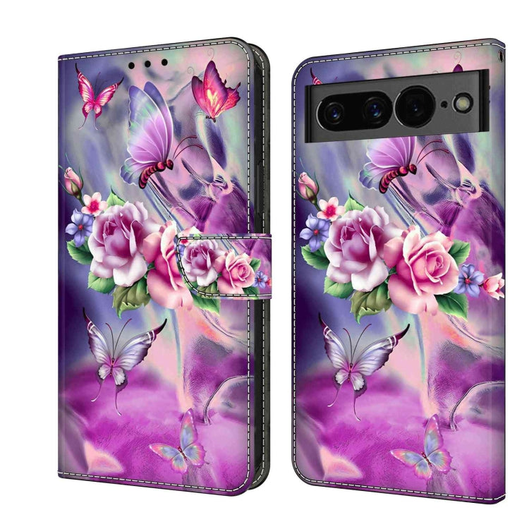Custodia per telefono in pelle protettiva antiurto Crystal 3D, For Google Pixel 7