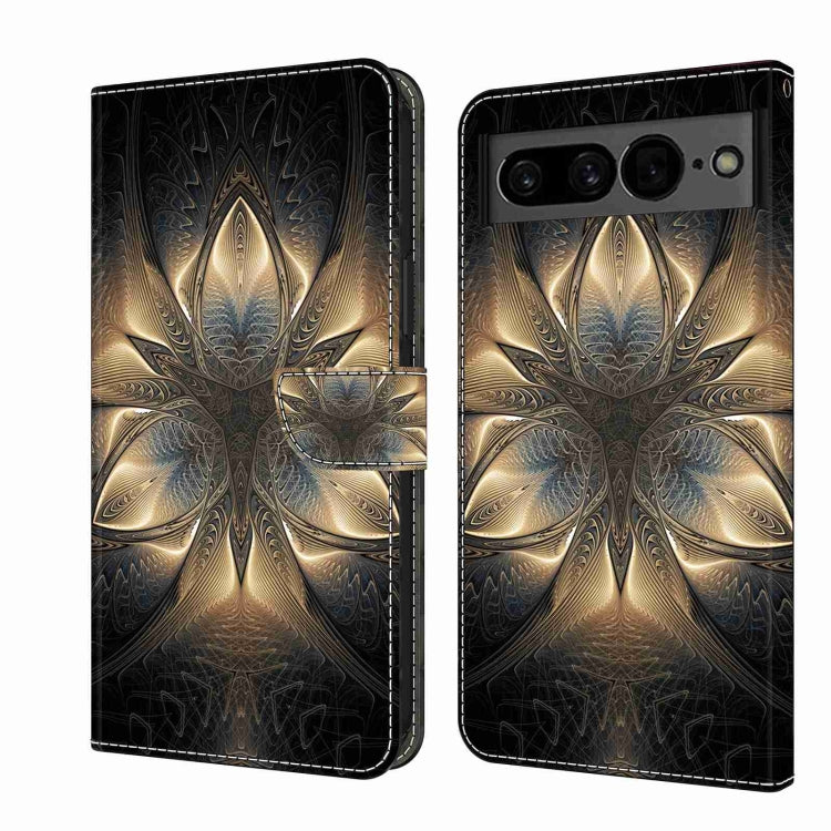 Custodia per telefono in pelle protettiva antiurto Crystal 3D, For Google Pixel 7