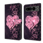 Custodia per telefono in pelle protettiva antiurto Crystal 3D, For Google Pixel 7