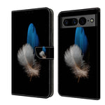 Custodia per telefono in pelle protettiva antiurto Crystal 3D, For Google Pixel 7