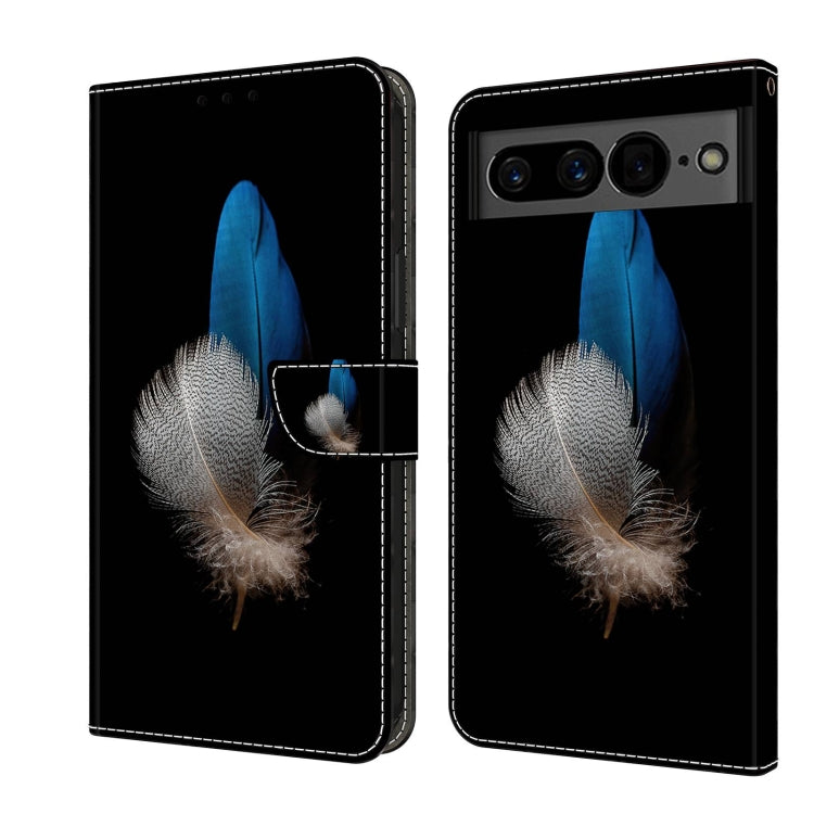 Custodia per telefono in pelle protettiva antiurto Crystal 3D, For Google Pixel 7
