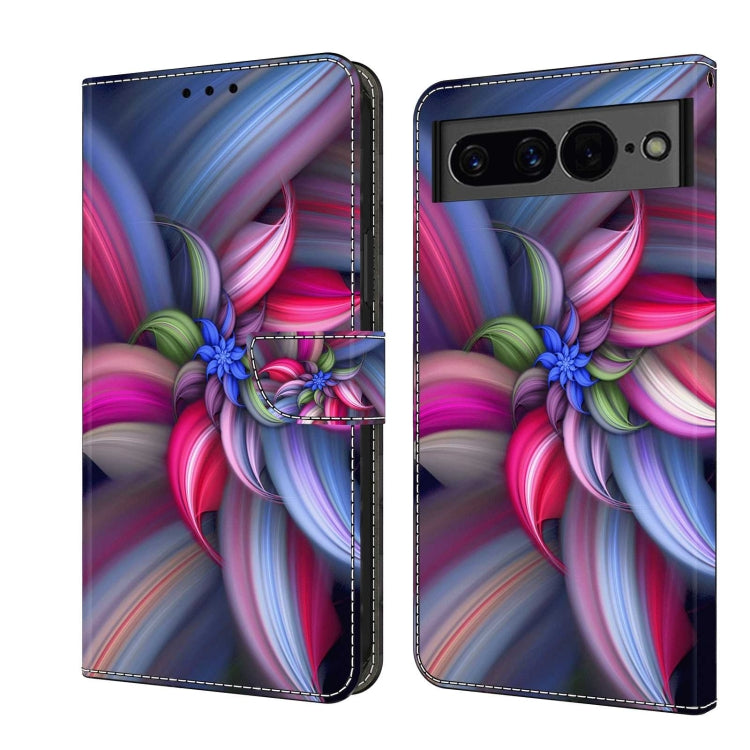 Custodia per telefono in pelle protettiva antiurto Crystal 3D, For Google Pixel 7