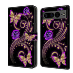 Custodia per telefono in pelle protettiva antiurto Crystal 3D, For Google Pixel 7
