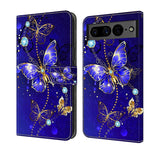 Custodia per telefono in pelle protettiva antiurto Crystal 3D, For Google Pixel 7