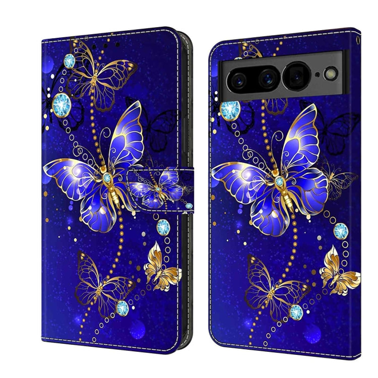 Custodia per telefono in pelle protettiva antiurto Crystal 3D, For Google Pixel 7