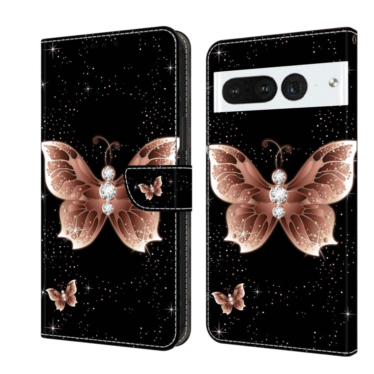Custodia per telefono in pelle protettiva antiurto Crystal 3D, For Google Pixel 7 Pro