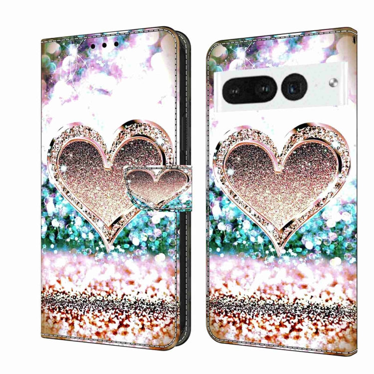 Custodia per telefono in pelle protettiva antiurto Crystal 3D, For Google Pixel 7 Pro